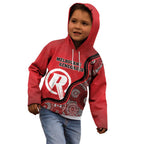 Custom Melbourne Renegades Kid Hoodie Indigenous Art - Grunge Style
