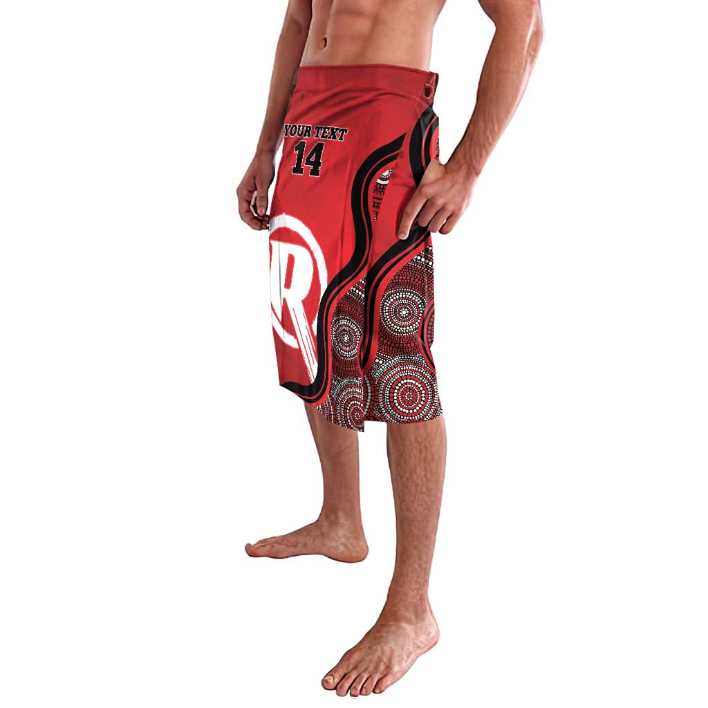 Custom Melbourne Renegades Lavalava Indigenous Art - Grunge Style