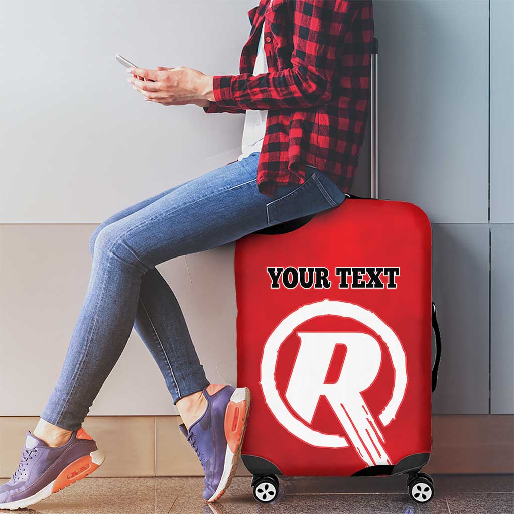 Custom Melbourne Renegades Luggage Cover Indigenous Art - Grunge Style