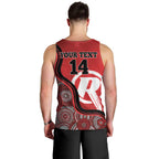 Custom Melbourne Renegades Men Tank Top Indigenous Art - Grunge Style
