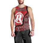 Custom Melbourne Renegades Men Tank Top Indigenous Art - Grunge Style