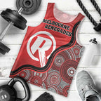 Custom Melbourne Renegades Men Tank Top Indigenous Art - Grunge Style