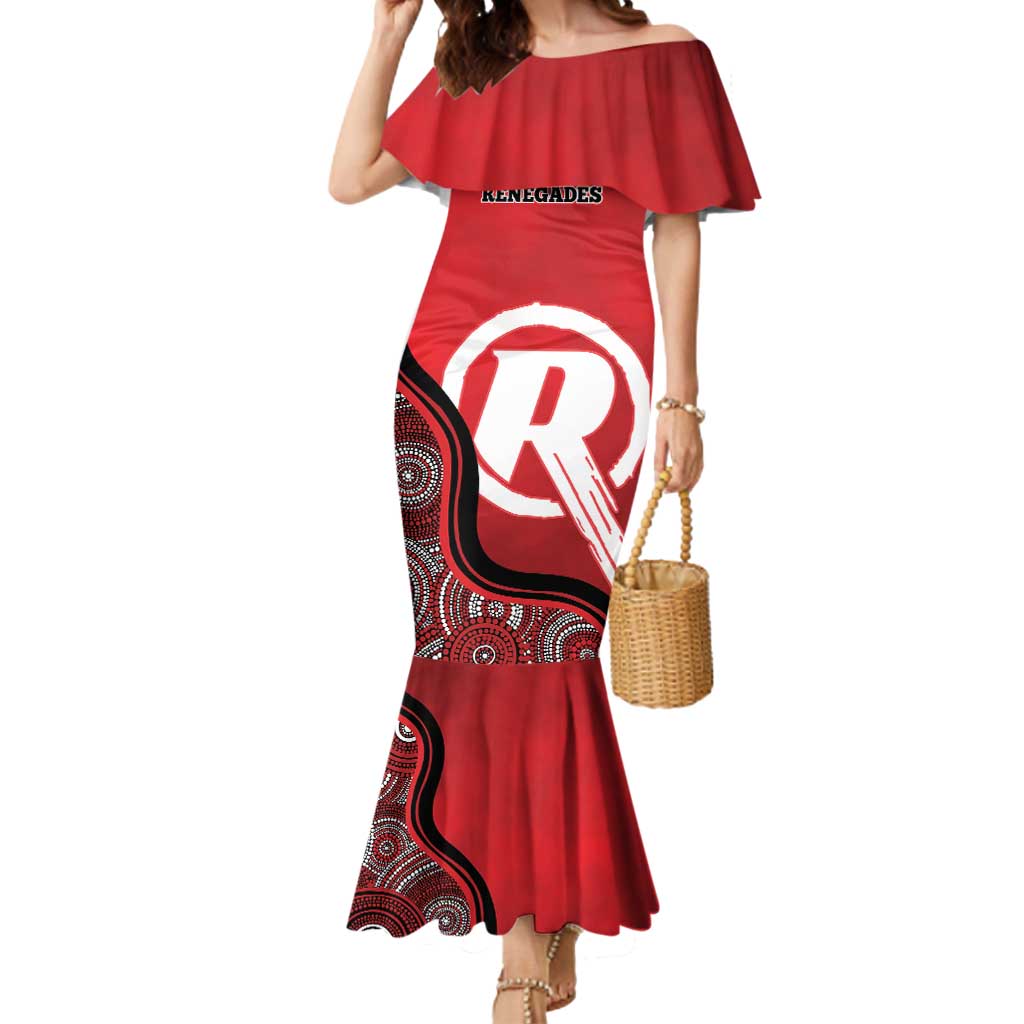 Custom Melbourne Renegades Mermaid Dress Indigenous Art - Grunge Style