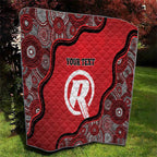 Custom Melbourne Renegades Quilt Indigenous Art - Grunge Style
