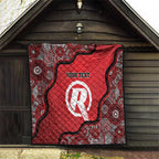 Custom Melbourne Renegades Quilt Indigenous Art - Grunge Style