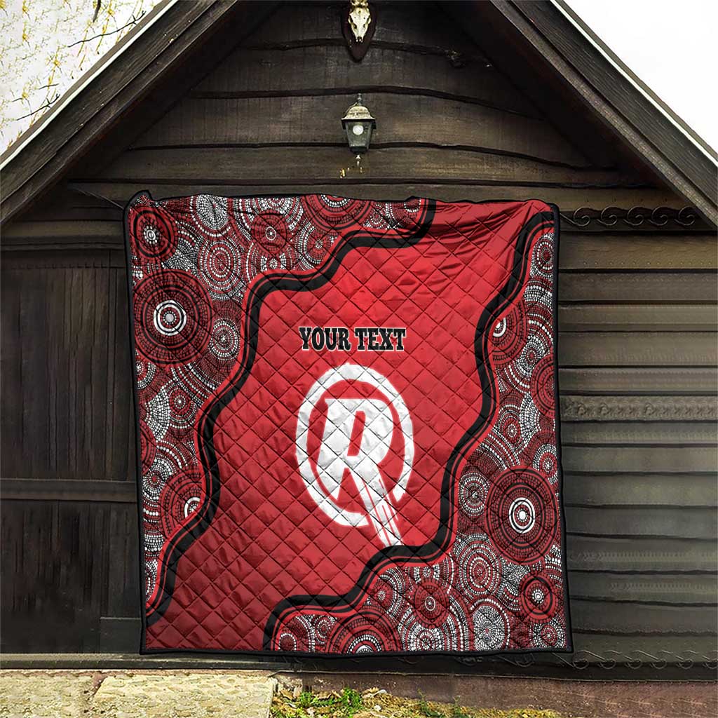 Custom Melbourne Renegades Quilt Indigenous Art - Grunge Style