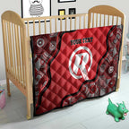 Custom Melbourne Renegades Quilt Indigenous Art - Grunge Style