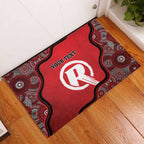 Custom Melbourne Renegades Rubber Doormat Indigenous Art - Grunge Style