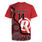 Custom Melbourne Renegades Rugby Jersey Indigenous Art - Grunge Style