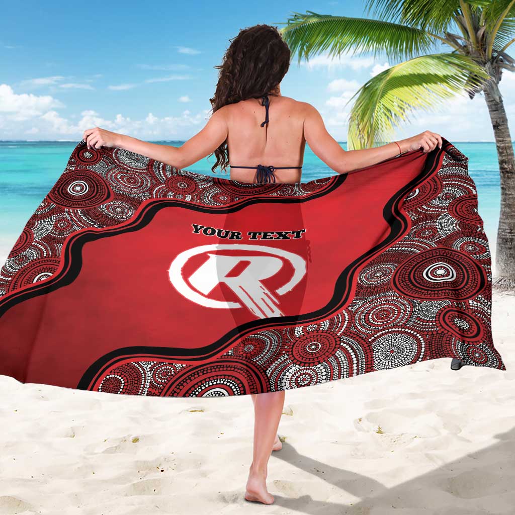 Custom Melbourne Renegades Sarong Indigenous Art - Grunge Style