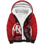 Custom Melbourne Renegades Sherpa Hoodie Indigenous Art - Grunge Style