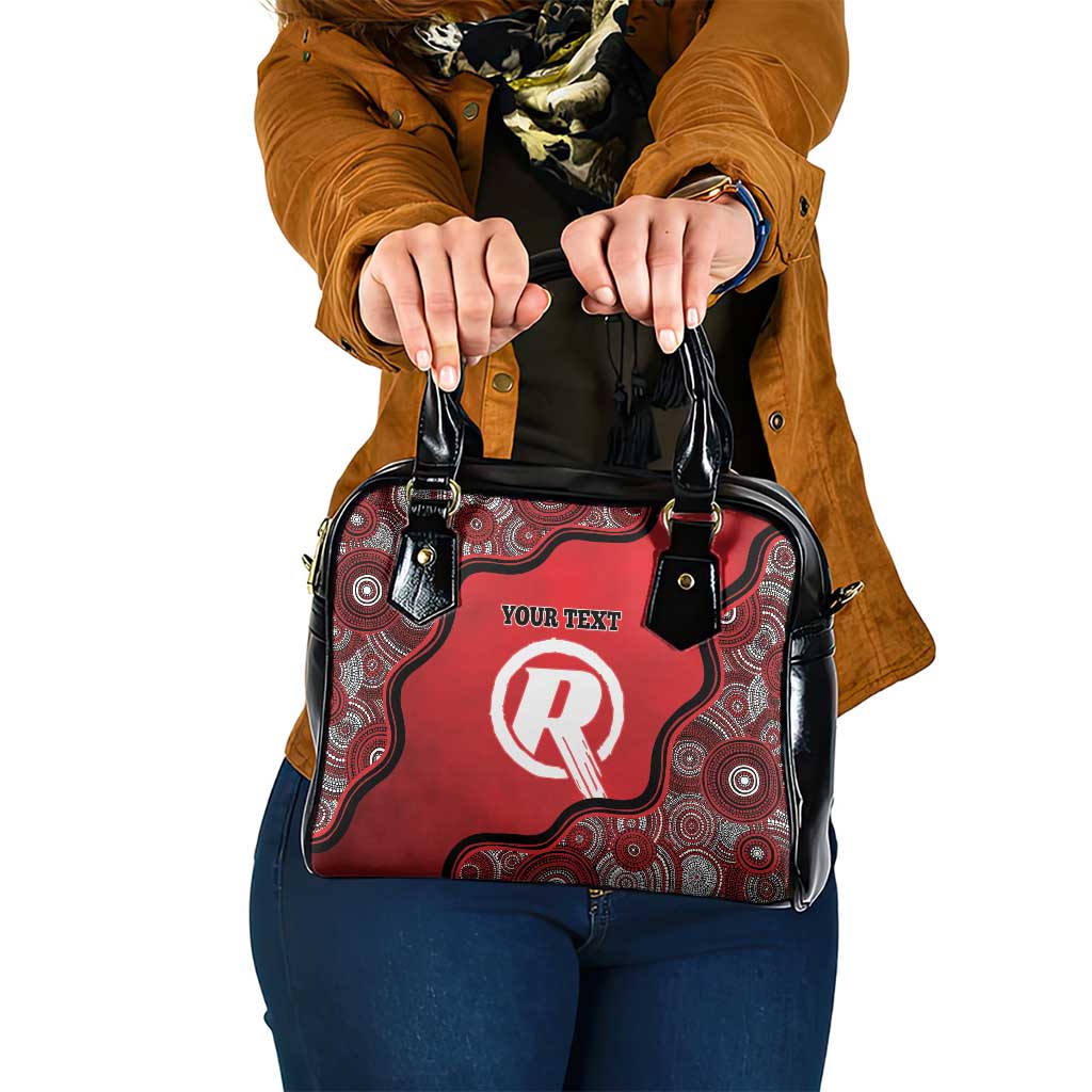 Custom Melbourne Renegades Shoulder Handbag Indigenous Art - Grunge Style