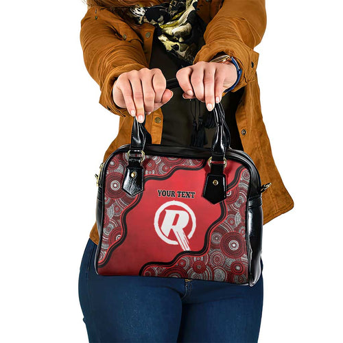 Custom Melbourne Renegades Shoulder Handbag Indigenous Art - Grunge Style