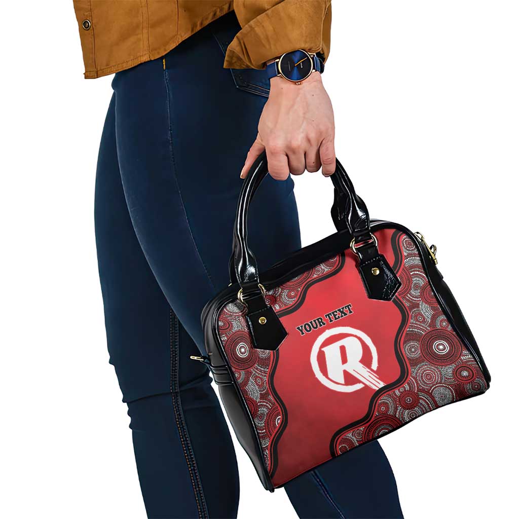 Custom Melbourne Renegades Shoulder Handbag Indigenous Art - Grunge Style
