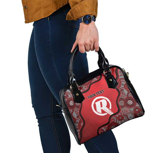Custom Melbourne Renegades Shoulder Handbag Indigenous Art - Grunge Style