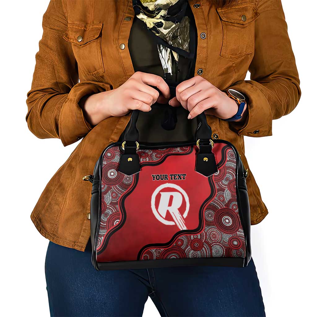Custom Melbourne Renegades Shoulder Handbag Indigenous Art - Grunge Style