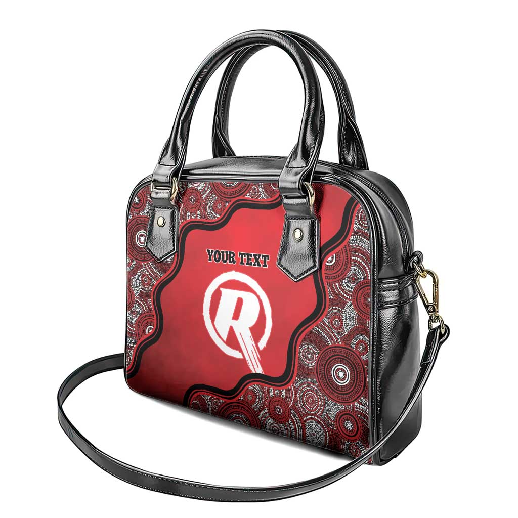 Custom Melbourne Renegades Shoulder Handbag Indigenous Art - Grunge Style