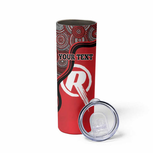 Custom Melbourne Renegades Skinny Tumbler Indigenous Art - Grunge Style