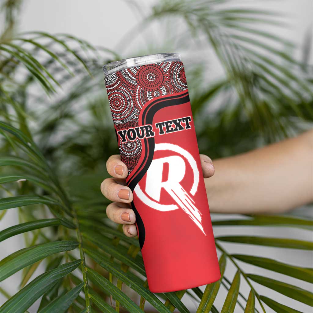 Custom Melbourne Renegades Skinny Tumbler Indigenous Art - Grunge Style