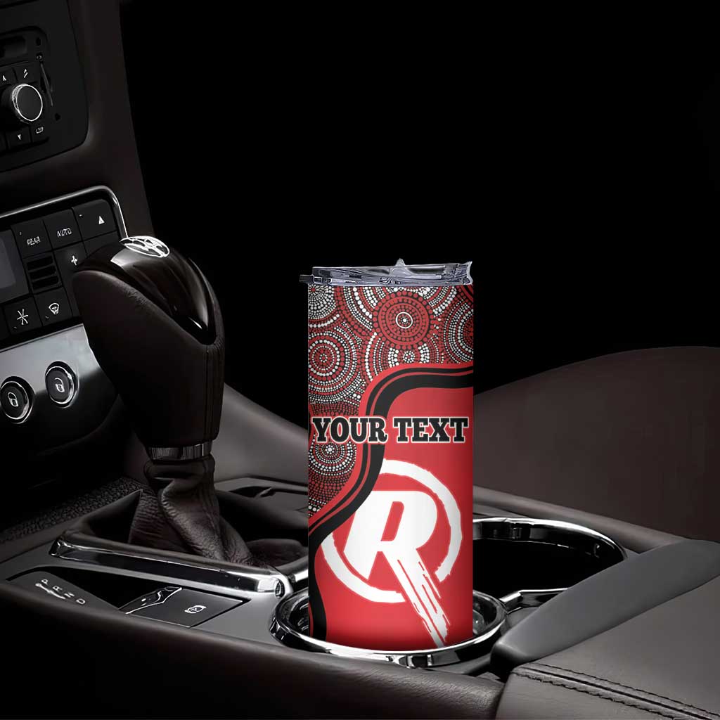 Custom Melbourne Renegades Skinny Tumbler Indigenous Art - Grunge Style