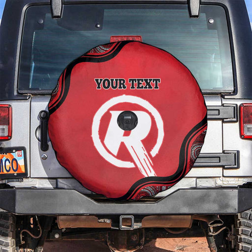 Custom Melbourne Renegades Spare Tire Cover Indigenous Art - Grunge Style