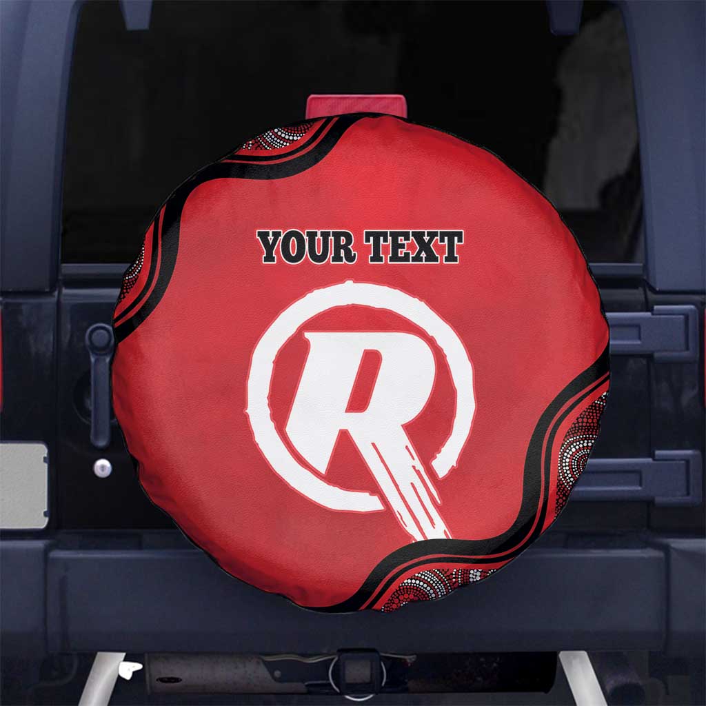 Custom Melbourne Renegades Spare Tire Cover Indigenous Art - Grunge Style