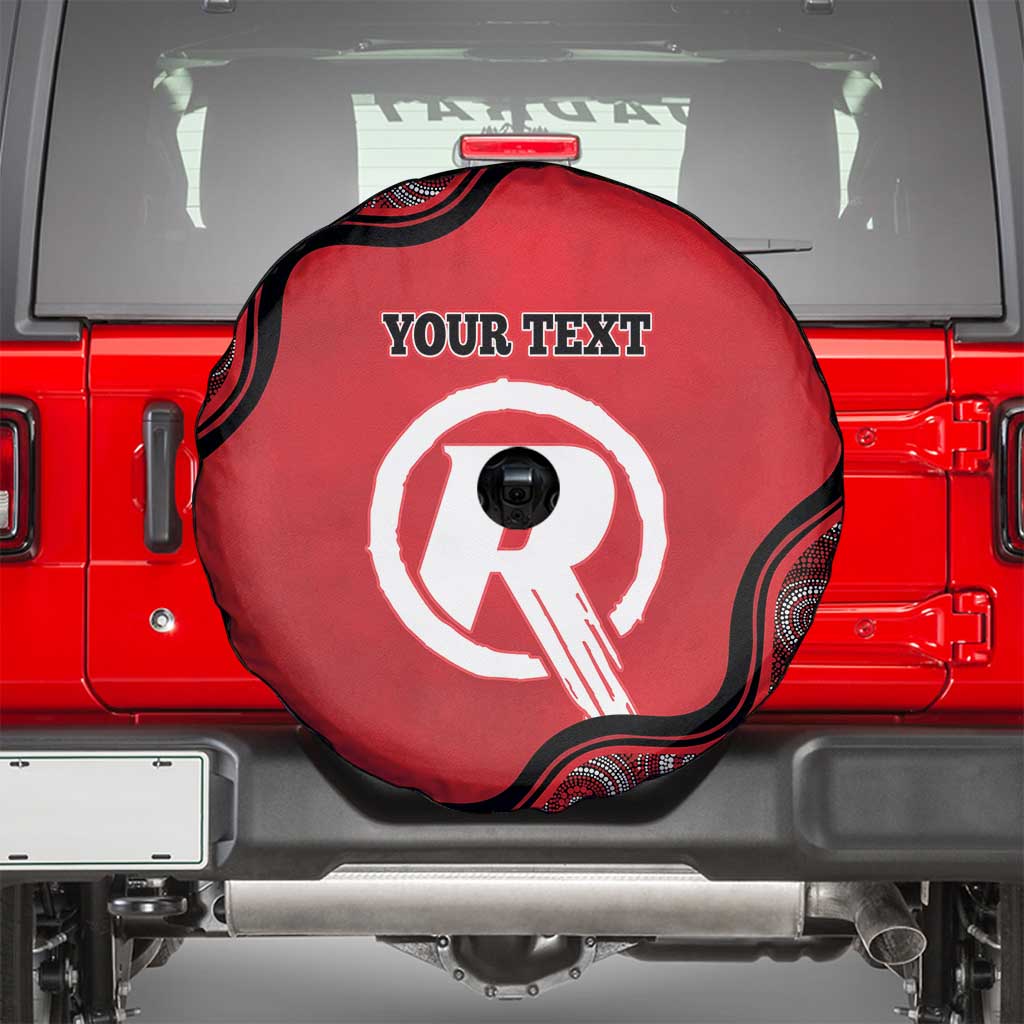 Custom Melbourne Renegades Spare Tire Cover Indigenous Art - Grunge Style