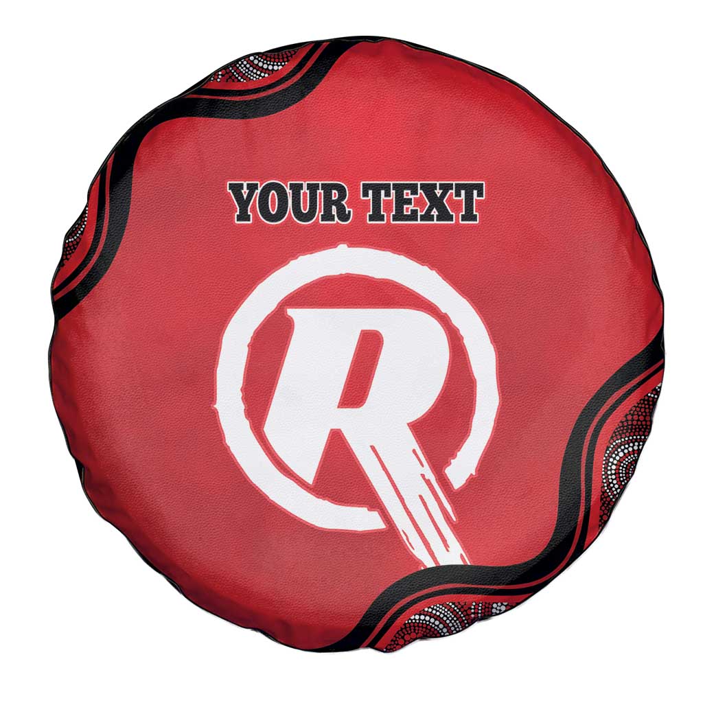 Custom Melbourne Renegades Spare Tire Cover Indigenous Art - Grunge Style