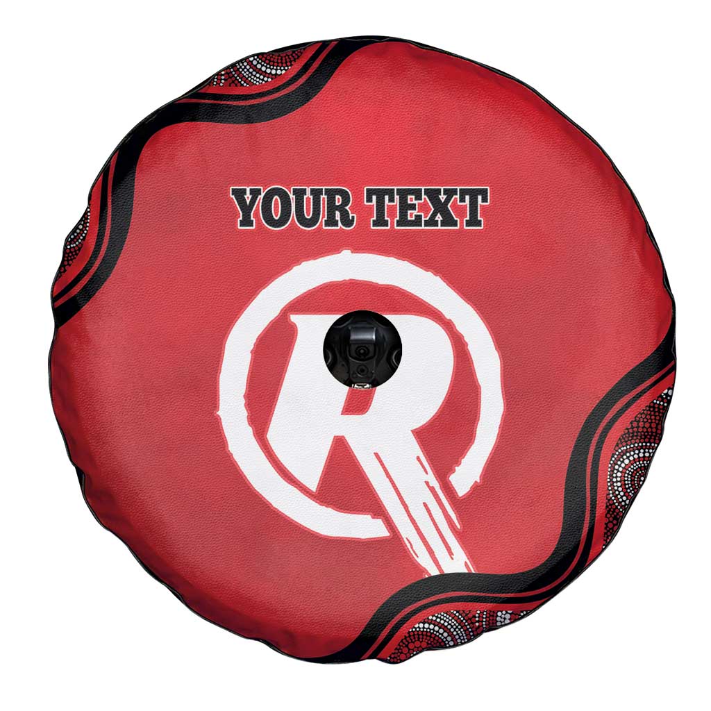 Custom Melbourne Renegades Spare Tire Cover Indigenous Art - Grunge Style