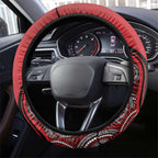 Melbourne Renegades Steering Wheel Cover Indigenous Art - Grunge Style