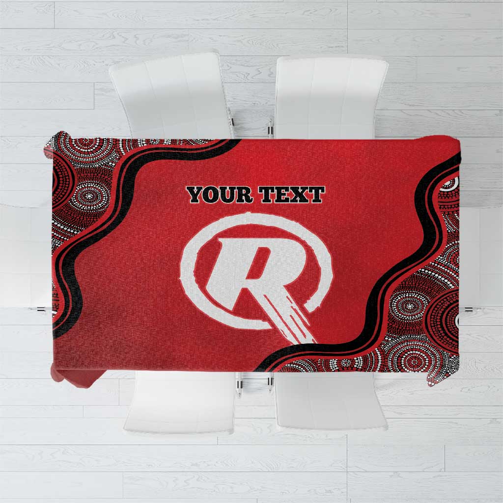 Custom Melbourne Renegades Tablecloth Indigenous Art - Grunge Style