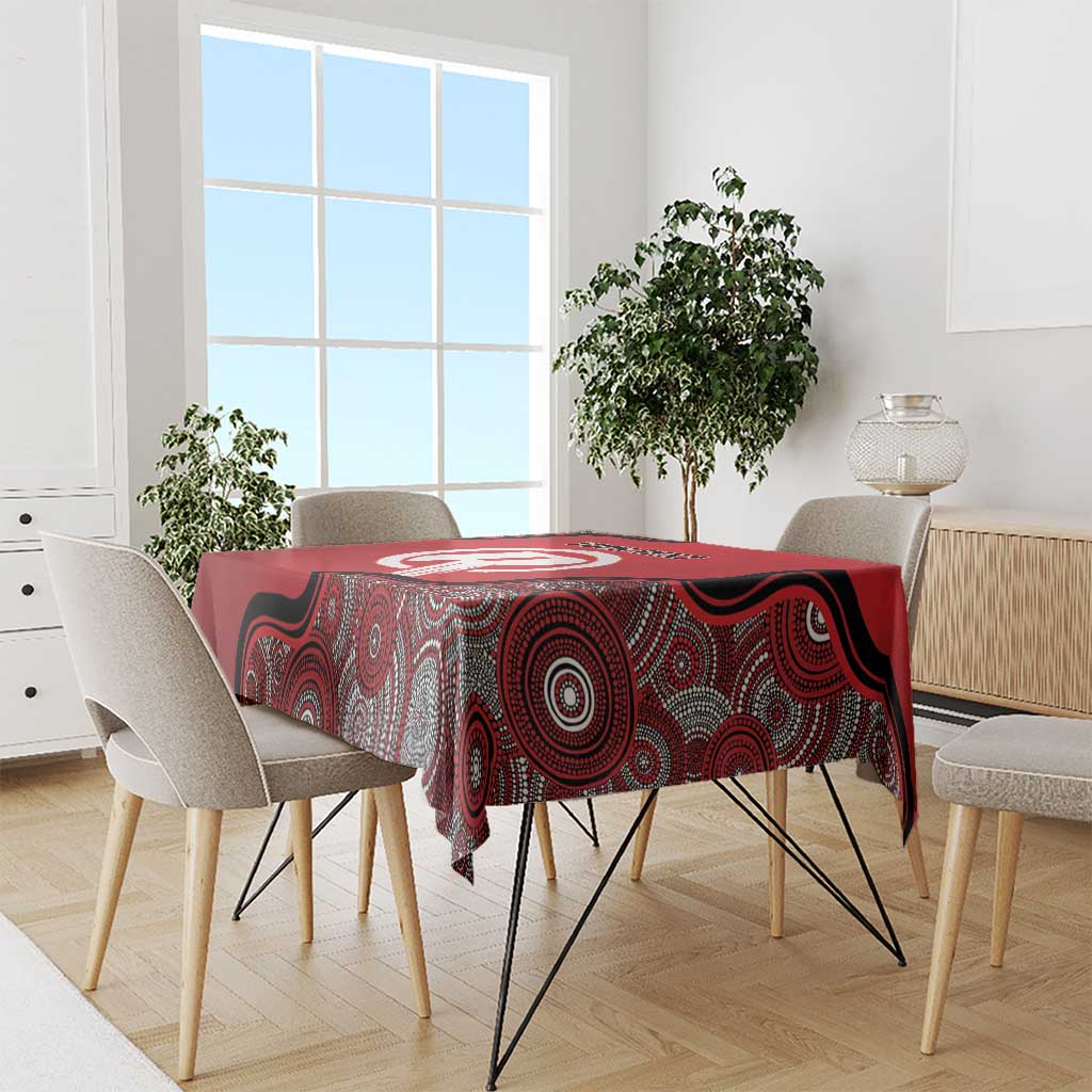 Custom Melbourne Renegades Tablecloth Indigenous Art - Grunge Style