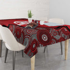 Custom Melbourne Renegades Tablecloth Indigenous Art - Grunge Style