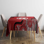 Custom Melbourne Renegades Tablecloth Indigenous Art - Grunge Style