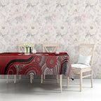 Custom Melbourne Renegades Tablecloth Indigenous Art - Grunge Style