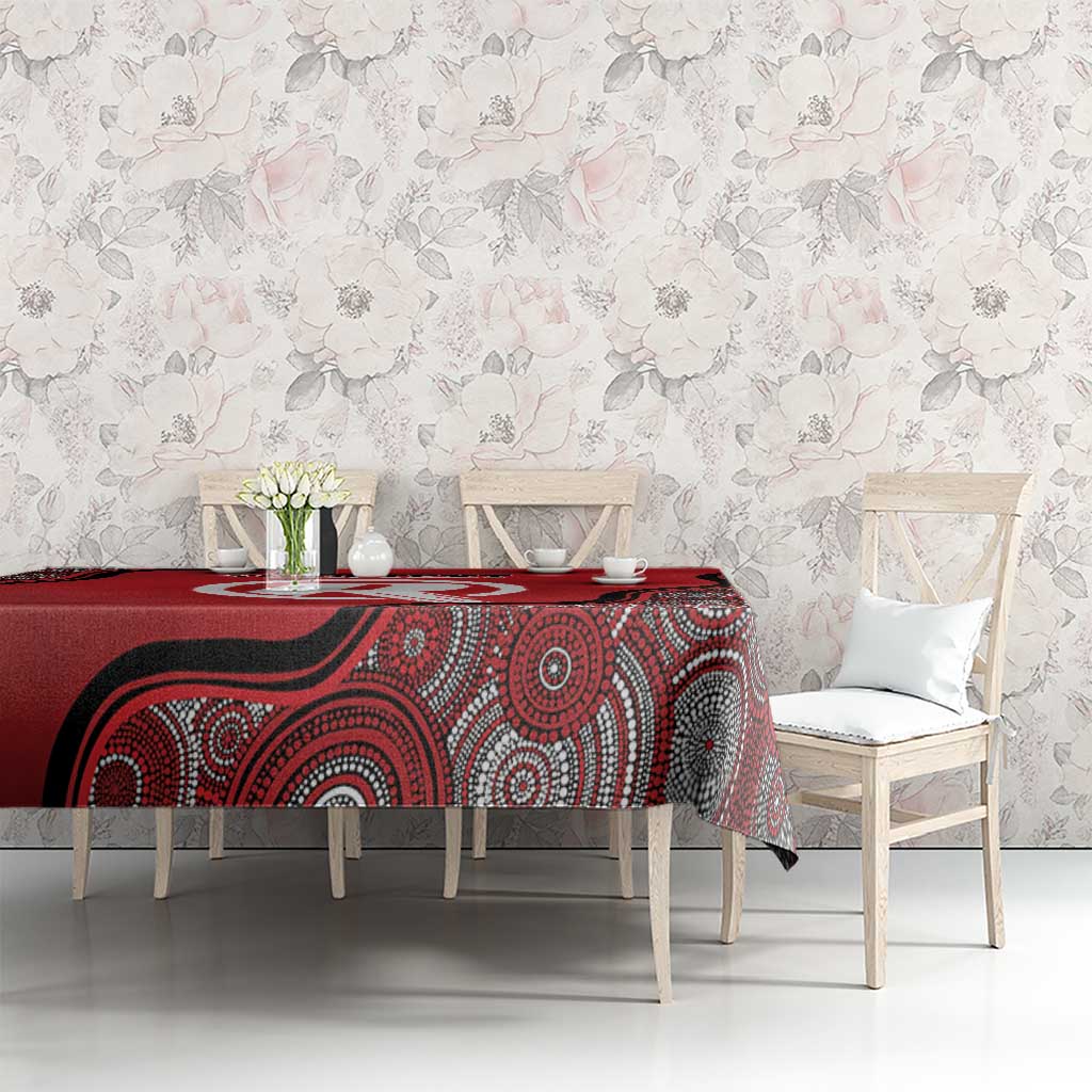 Custom Melbourne Renegades Tablecloth Indigenous Art - Grunge Style