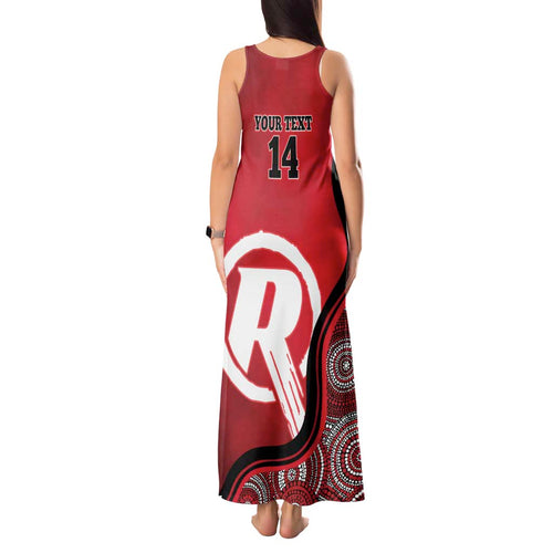 Custom Melbourne Renegades Tank Maxi Dress Indigenous Art - Grunge Style