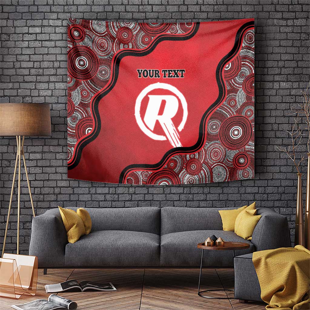 Custom Melbourne Renegades Tapestry Indigenous Art - Grunge Style
