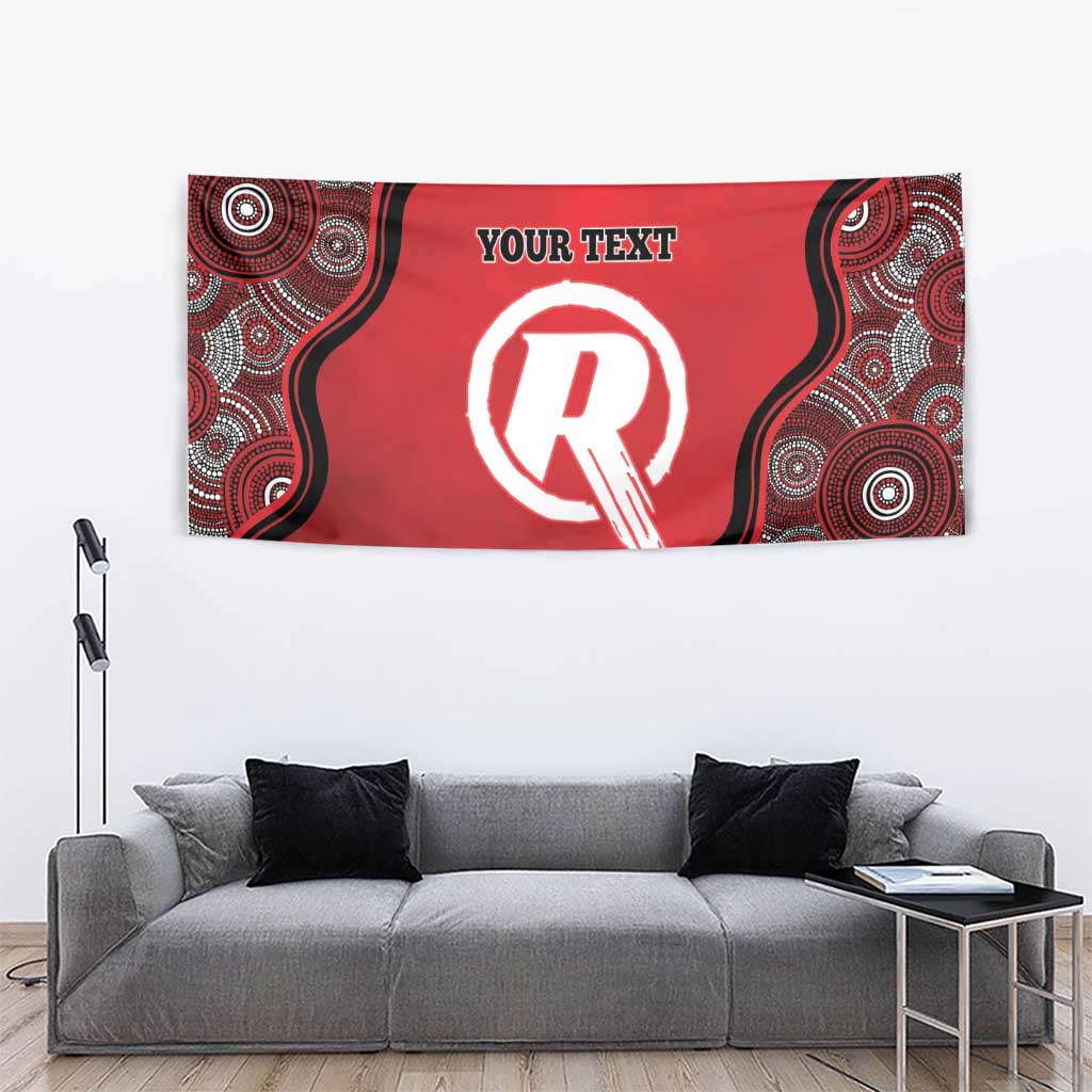 Custom Melbourne Renegades Tapestry Indigenous Art - Grunge Style