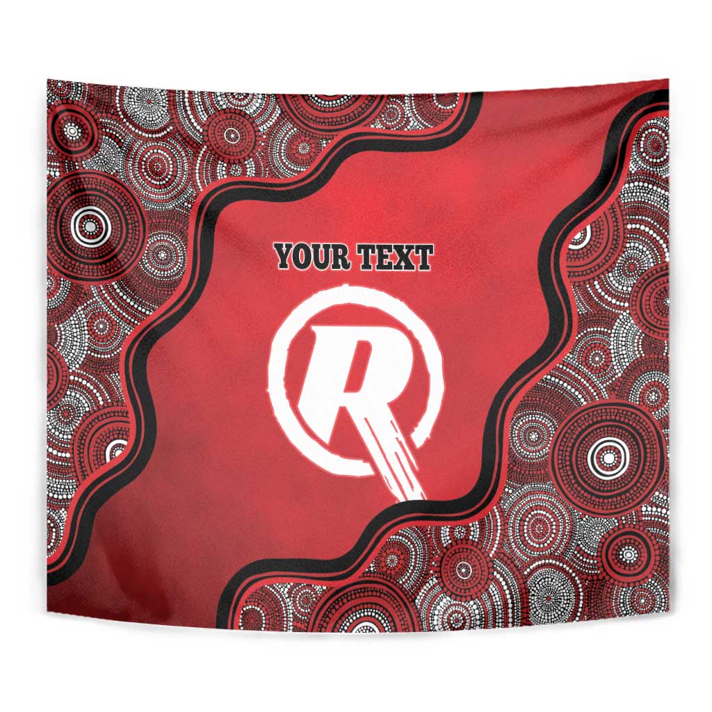Custom Melbourne Renegades Tapestry Indigenous Art - Grunge Style