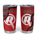 Custom Melbourne Renegades Tumbler Cup Indigenous Art - Grunge Style
