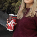 Custom Melbourne Renegades Tumbler Cup Indigenous Art - Grunge Style