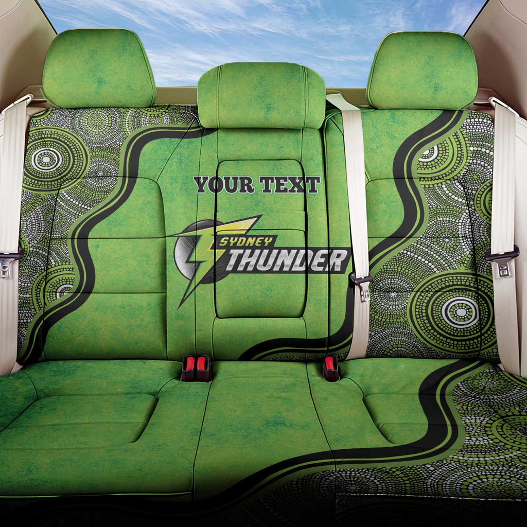 Custom Sydney Thunder Back Car Seat Cover Indigenous Art - Grunge Style