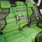 Custom Sydney Thunder Back Car Seat Cover Indigenous Art - Grunge Style