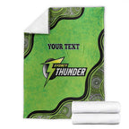 Custom Sydney Thunder Blanket Indigenous Art - Grunge Style