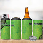 Custom Sydney Thunder 4 in 1 Can Cooler Tumbler Indigenous Art - Grunge Style