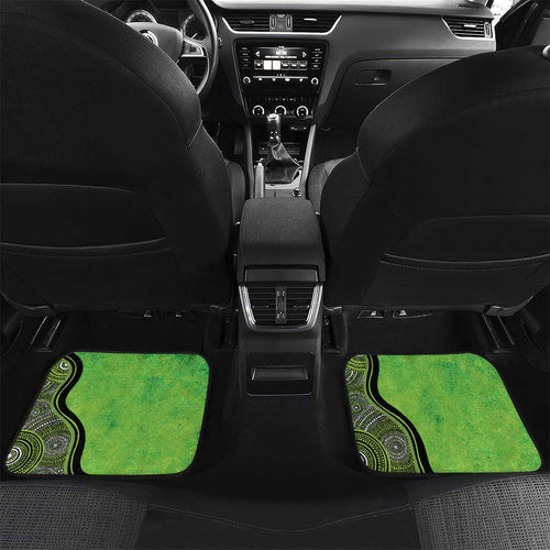Custom Sydney Thunder Car Mats Indigenous Art - Grunge Style