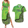 Custom Sydney Thunder Couples Matching Summer Maxi Dress and Hawaiian Shirt Indigenous Art - Grunge Style