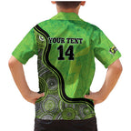 Custom Sydney Thunder Family Matching Mermaid Dress and Hawaiian Shirt Indigenous Art - Grunge Style