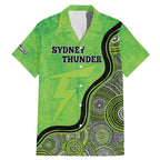 Custom Sydney Thunder Family Matching Mermaid Dress and Hawaiian Shirt Indigenous Art - Grunge Style